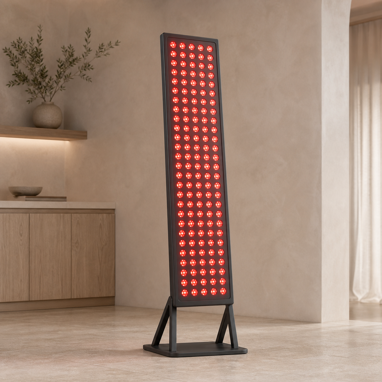 Luxury Wellness Aurora red light panel showroom concept