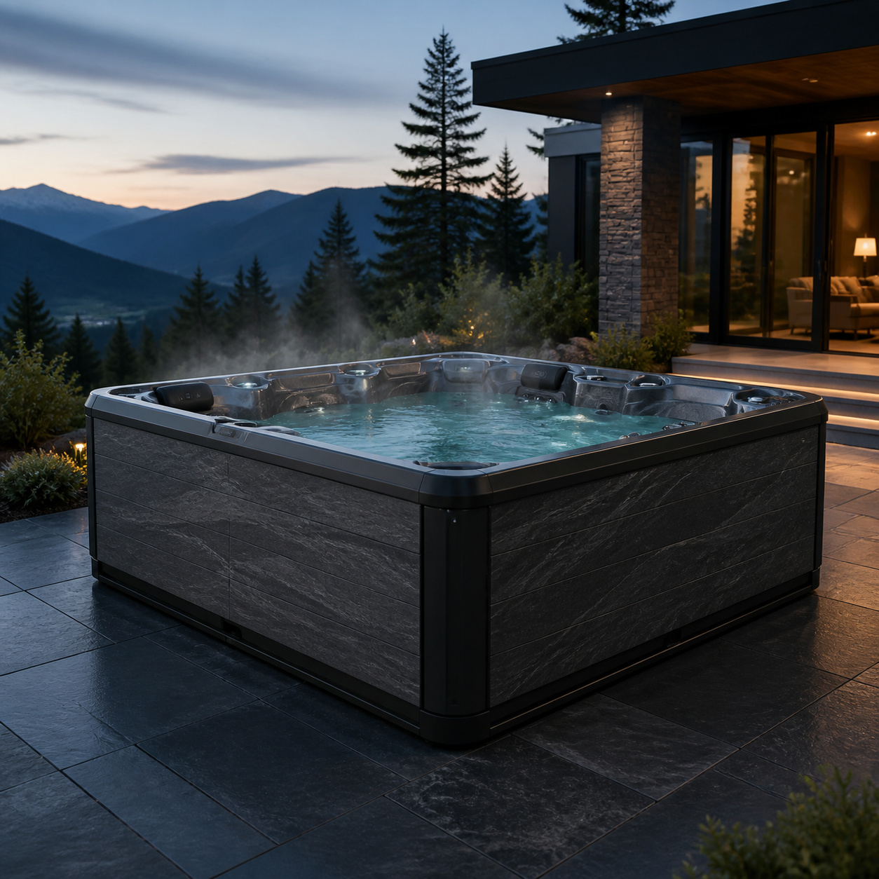 Luxury Wellness Summit seven-person hot tub showroom concept